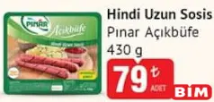 PINAR AÇIKBÜFE HİNDİ UZUN SOSİS 430 G fiyat ve kampanya bilgisi